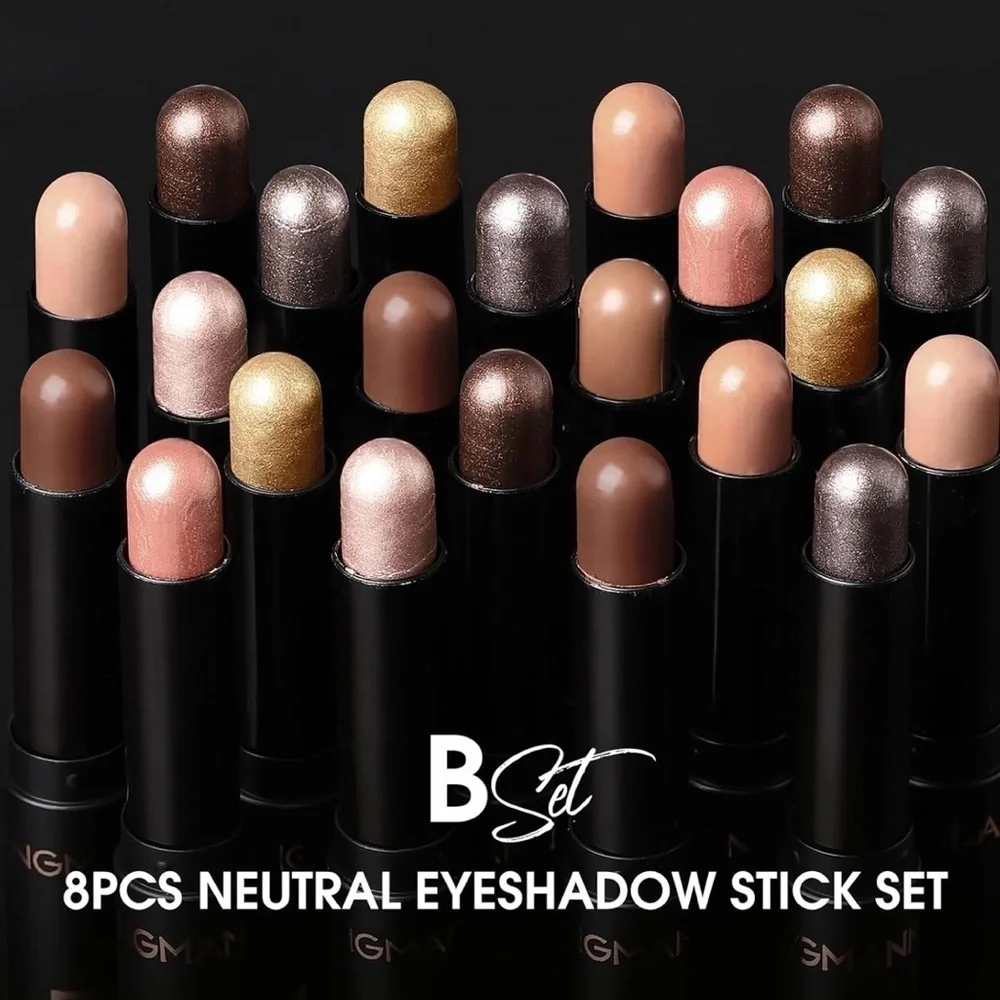 8 pieces eyeshadow sticks and highlighters set similar to Bobbie Br…